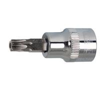 KS Tools 918.3941 3/8" Llave de vaso con punta para tornillos Torx CHROMEplus con orificio frontal, TB15