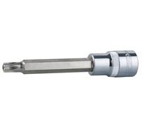 KS Tools 918.4008 3/8" Llave de vaso con punta para tornillos Torx CHROMEplus con orificio frontal, larga, TB55