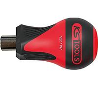 KS Tools - 922.1197 - Destornillador con portapuntas Tom pulgadas 1/4 Ultimate - L 10 mm - 6 caras