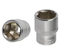 KS Tools 922.1411 - Casquillo hexagonal (1/4", 11 mm, perfil superlock, cromo vanadio, acabado cromado satinado)