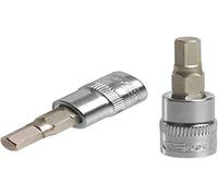 KS Tools 922.1460 - Llave de vaso para destornillador (1/4", 3/7 mm, 2,5 mm, cromado)
