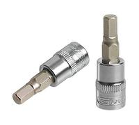 KS Tools 922.1466 - Vaso destornillador de 6 caras, 1/4", 37 mm, 8 mm, gama ULTIMATE®, acabado cromado satinado, acabado cromado