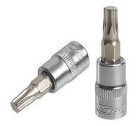 KS Tools 922.1484 TORX® - Llave de vaso destornillador (1/4", L.37 mm, T30, gama Ulimate®, cromo vanadio, acabado cromado satinado