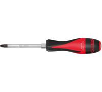 KS Tools 922.6124 - Destornillador ULTIMATEmax® POZIDRIV®, PZ3 con mango bi-material y hoja de cromo vanadio