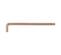 KS Tools 962.0464 Destornillador acodado BERYLLIUMplus para tornillos con encastre hexagonal, con cabeza de bola, extralargo 7 mm