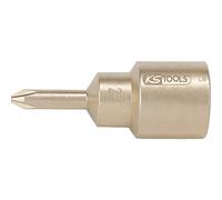 KS Tools 963.1298 Inserto de destornillador BRONZEplus para tornillos de estrella PH3 1/2"