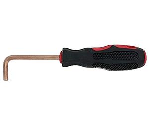 KS Tools 963.1511 Destornillador Allen BRONZEplus con mango, en ángulo para tornillos con encastre hexagonal 12 mm