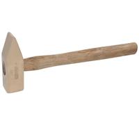 KS Tools 963.2125 Martillo de ajustador BRONZEplus 1500 g, con mango de nogal americano