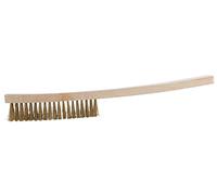 KS Tools 963.9583 Cepillo de alambre de bronce estañado BRONZEplus, ondulado, 5 hileras