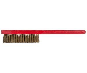 KS Tools 963.9586 Cepillo de mano de alambre de bronce estañado BRONZEplus, ondulado, 5 hileras