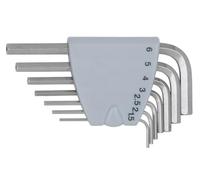 KS Tools 964.0315 Juego de llaves Allen acodadas de acero fino, 7 pzs