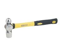 KS Tools 964.2105 Martillo de bola STAINLESS STEEL con mango de fibra de vidrio, 910g