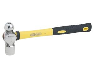 KS Tools 964.2105 Martillo de bola STAINLESS STEEL con mango de fibra de vidrio, 910g