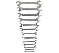 KS Tools 964.2250 Juego de llaves fijas dobles STAINLESS STEEL, en ánguloz, 13 pzs