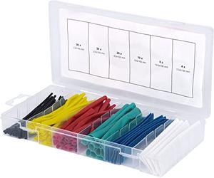 KS Tools 970.0540 Surtido de fundas termorretráctiles, diferentes colores, 100 pzs