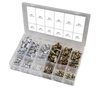 KS Tools 970.0630 Surtido de remaches de rosca de acero y aluminio, M3x9mm-M10x21mm, 300 pzs