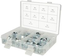KS Tools 970.0770 Surtido de miniabrazaderas para mangueras,Ø 7-18 mm, 78 pzs