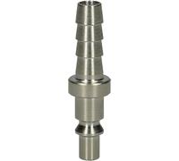 KS Tools 999.9095 Boquilla de conexión metálica con manguito de manguera, Ø 10 mm, 58,5 mm