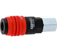 KS Tools 999.9105 - Acoplamiento de seguridad de aire comprimido universal 3 en 1 con 1/4" IG