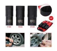 KS TOOLS Ausdrehwerkzeuge 1/2" Spiral-Profil-Kraft-Stecknuss-Satz, 3-tlg,