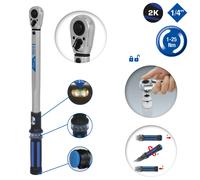 KS Tools Brillante 1/4“ Cambio Llave Dinamométrica 1-25 NM Con Certificado