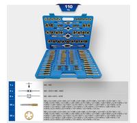 KS TOOLS BRILLIANT TiN Juego De Herramientas Para Roscar, 110 Piezas