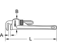 KS Tools Bronzeplus Ajustable Llave Inglesa 38x240 MM (963.1705)