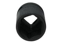 BRILLIANT TOOLS BT022644 Llave de vaso de impacto hexagonal 1/2" 21 mm, corta [Powered by KS TOOLS]