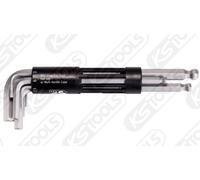KS TOOLS Cabeza de Bola Interior Hexagonal Llaves Angular Kit Largo 151.2100