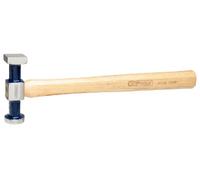 KS Tools 140.2138 - Martillo de carrocero estándar, cabeza pequeña, plana (redonda/angular), superficie de trabajo pulida, 325 mm