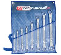 KS Tools Chromeplus Juego de Llave de Doble Anillo, Acodado, 6-tlg. (518.3120)