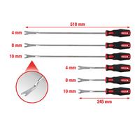 KS Tools Clip-Löse-Satz, 6-tlg Clip Lösewerkzeuge