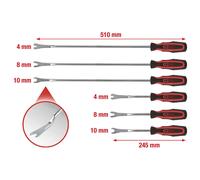 KS Tools Clip-Löse-Satz, 6-tlg. Herramienta A Desmontaje De Paneles de Puerta