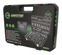 KS Tools Competencia 1/4 "+ 3/8 "+ 1/2" Set de Llaves de Conexión, 191-tlg,