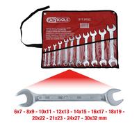 KS Tools Conjunto de Llaves Abiertas Dobles, 11-tlg, 6x7-30x32mm