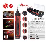 KS Tools Emonster 1/4“ Akku-Bit-Stabschrauber-Satz, 27-tlg, Hochleistungs-Akku