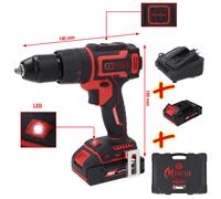 KS Tools Emonster Brushless-Akku-Schlag-Bohr-Schrauber-Satz 4-tlg. Iones