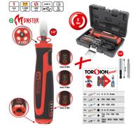 KS Tools eMONSTER Juego Atornillador de Bit con Extensión 1/4”, 27 Piezas
