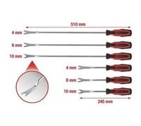 KS TOOLS Herramienta desmontaje gancho de soporte carrocería 140.2370 245 Acero