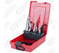 KS TOOLS HSS Conjunto Perforación Kit En Casete 3-tlg. 330.2404