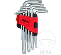 KS TOOLS Juego 9 llaves para tornillos de cabeza hexagonal M4-M18