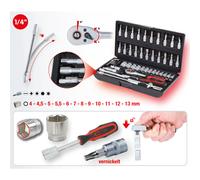 KS TOOLS Juego De Llaves De 1/4 48 Piezas 917.0648 Caja De Carraca Set