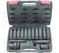 KS TOOLS Juego De Puntas De Cambio De 16 Piezas 3/4" + 1" Para Máquinas 450.0420