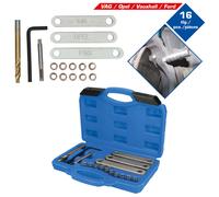 KS TOOLS - Juego De Reparación Brillante Para Rosca De Freno, M9 X 1,25, 16 Pzs.