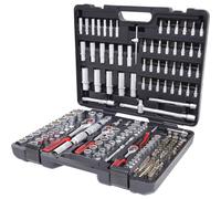 KS TOOLS Juego Llaves de Vasos 195 Piezas 1/4" 3/8" 1/2" Carraca