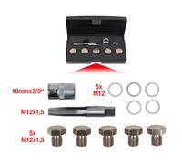 KS TOOLS Kit de Reparación Rosca Tornillo Drenaje Aceite, 12-tlg. M12x1, 5