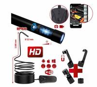 KS Tools Kit Videoscopio Wi-Fi Móvil Ø 5,5 mm 0° HD Cámara Frontal, 5-tlg