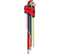 KS TOOLS Kugelkopf-Innensechskant-Winkelstiftschlüssel-Satz, Angulado, Largo