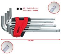 KS Tools Kugelkopf-Innensechskant-Winkelstiftschlüssel-Satz, Largo, 10-tlg 151