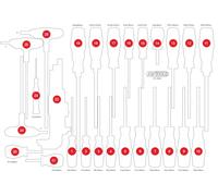 KS TOOLS Leere Schaumstoffeinlage zu 811.0034 811.0034-97